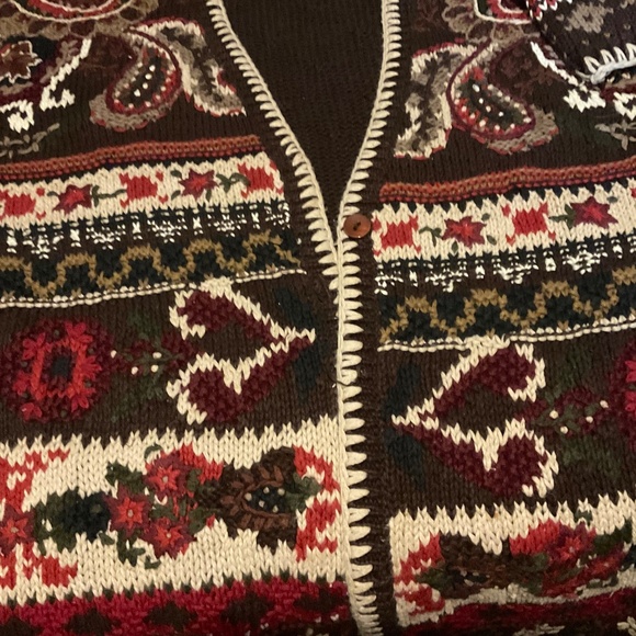 ‘CASUAL CORNER ‘’HAND KNITTED    VINTAGE   size  LARGE - Picture 6 of 10